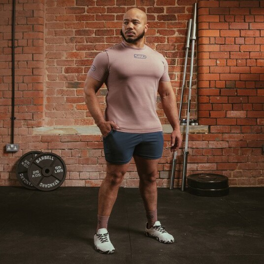 SBD Apparel Serenity Competition T Shirt Men Ash Rose S