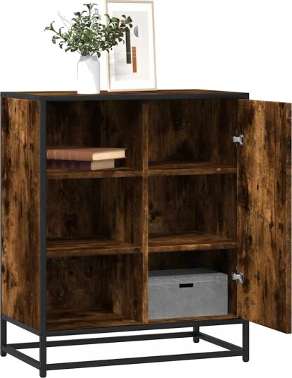 Skjenk røkt eik 62x35x76 cm konstruert tre 8721102840555