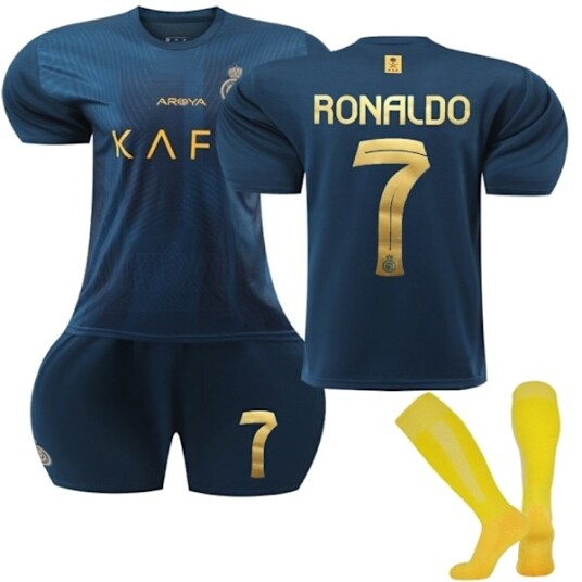 Nasser Fotballklubb 2023 2024 Sesong Barnas Bortedrakt Fotballtrøye Nr. 7 Ronaldo Perfet