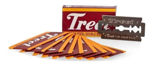 Treet Carbon Steel Double Edge Razor Blades 5-Pack 5 stk