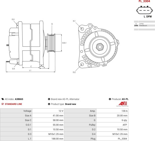 AS-PL A3866S Dynamo