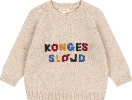 Konges Sløjd Genser Strikk Ull Billy Off White Konges Sløjd 1½ år (86) Genser Beige