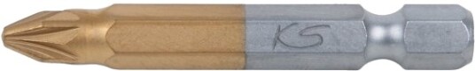 Ks Tools 911.3646, Pozidriv, Titan, Din 3126, Iso 1173 - E 6,3, 50 Mm, 60 G, 25,4 / 4 Mm (1 / 4")