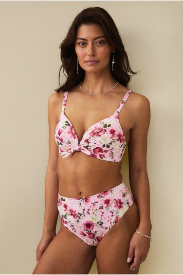 Ellos Collection Bikinitruse med høy midje Rosa