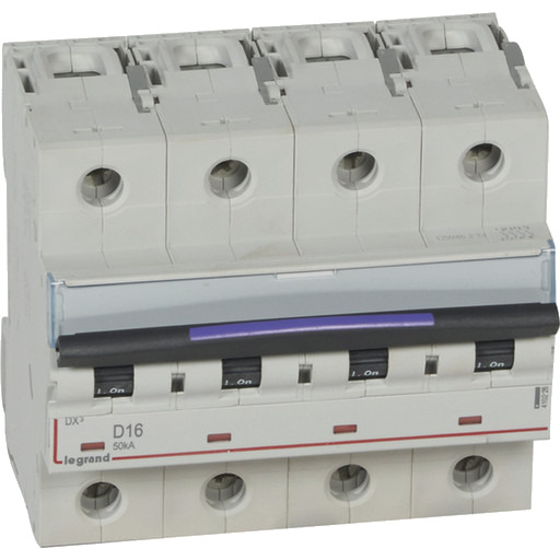 Legrand DX3 MCB automatsikring D16 4P 6M 50kA