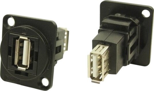 Xlr Adapter Usb A Hann 2,0 Til Usb 2.0 A Hunn Innbygging Cp30208nmb Cp30208nmb 1 Stk