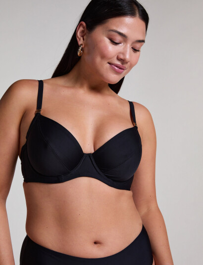 Hunkemöller Luna Demi Uf - Black - B x 75