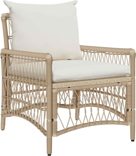 Hage stol med puter Brun 60x70x78 cm Poly Rattan Hage stol med puter Brun 60x70x78 cm Poly Rattan