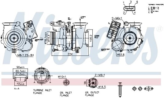 Turbolader NISSENS 93462