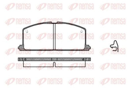 Bremseklosser REMSA 0167.04 Bremseklosser REMSA 0167.04