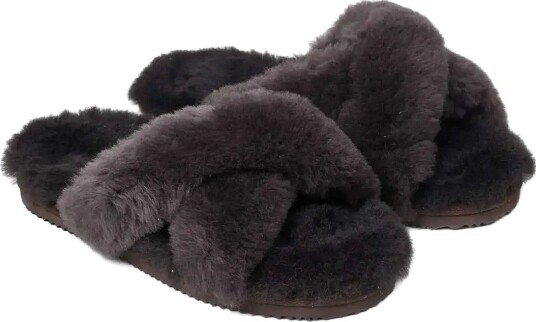 Rosemunde Rhsydney Shearling Cross Sandal COFFEE BROWN 36 Rosemunde Rhsydney Shearling Cross Sandal COFFEE BROWN 36
