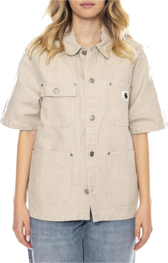 Carhartt Wip Dame Bluser & Skjorter Beige S, Carhartt Wip Dame Bluser & Skjorter Beige S,