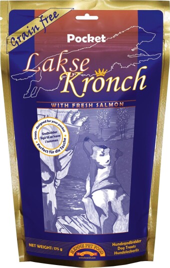 Kronch Lakse Pocket 175 g - Nutritiv Hundemat med Laks Kronch Lakse Pocket 175 g - Nutritiv Hundemat med Laks