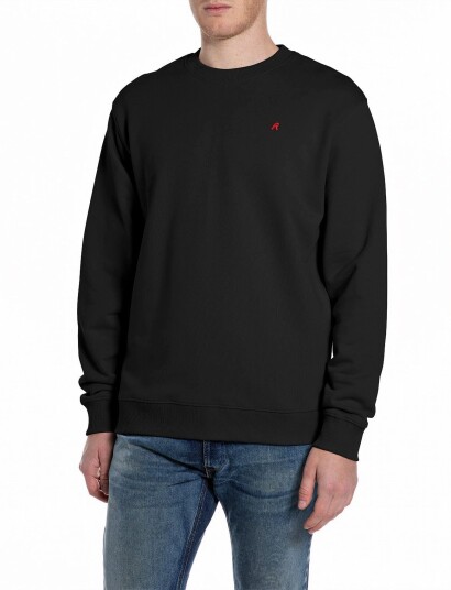 Replay Jumper Regular Red Logo Black XL Replay Jumper Regular Red Logo Black XL