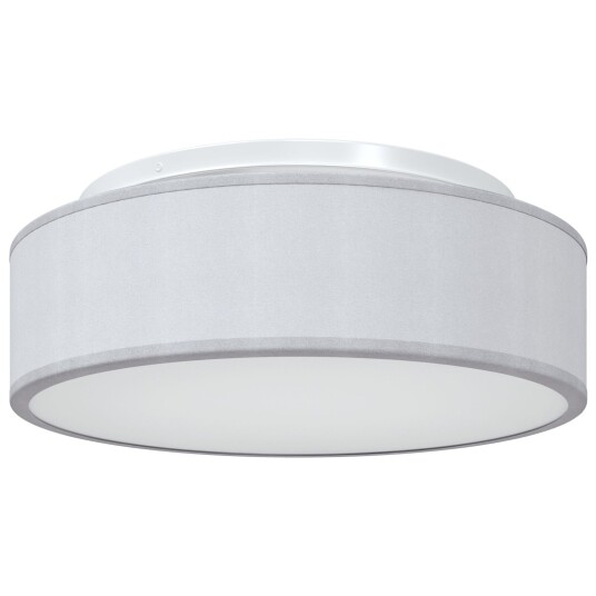  Taklampe Grå 38 X 13.5cm Stoff
