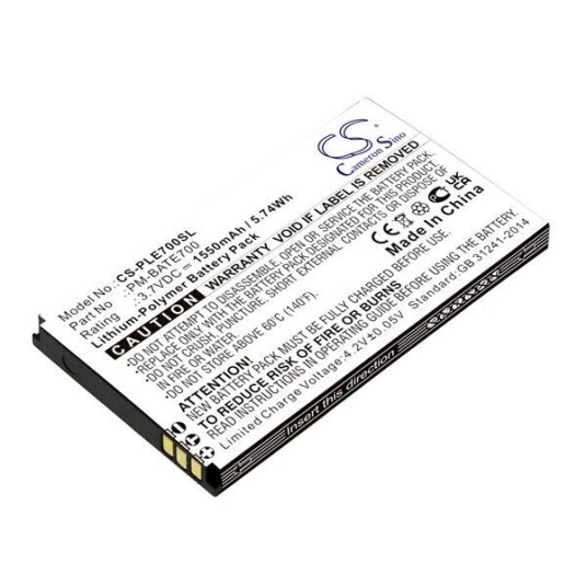 Plum E700 batteri (1550 mAh 3.7 V, Sort) Plum E700 batteri (1550 mAh 3.7 V, Sort)