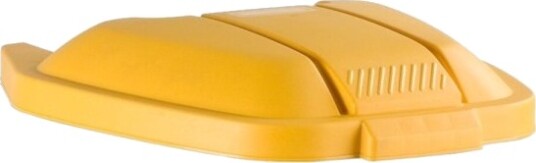 Låg Rubbermaid 56X51,5X8cm Gul Plast Til Tohjulet Container
