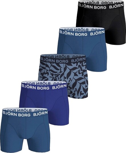 Björn Borg Boksershorts COTTON STRETCH BOXER 5 pack Flerfarget