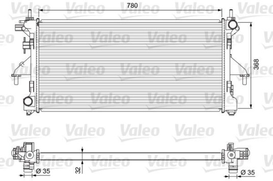 Radiator VALEO 701727 Radiator VALEO 701727