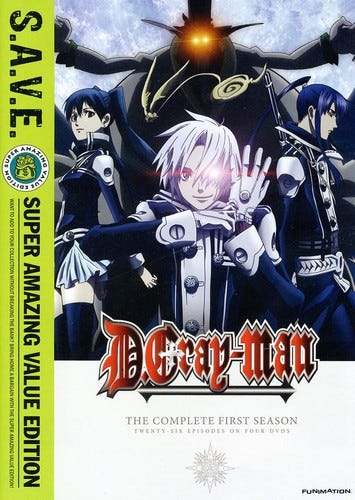 D. Gray Man Sesong 1 DVD D. Gray Man Sesong 1 DVD