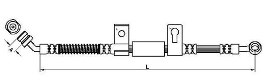 Bremseslange METZGER 4110827