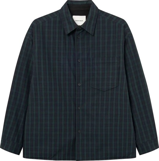 WOOD WOOD Wwkamse Shirt Jacket 25540 OCEAN CAVERN CHECK XL