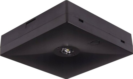 Intelight Utenpåliggende Nødarmatur Starlet Quad Led So 150 A 1H Mt Ip20 Blk / Inlewa 92996