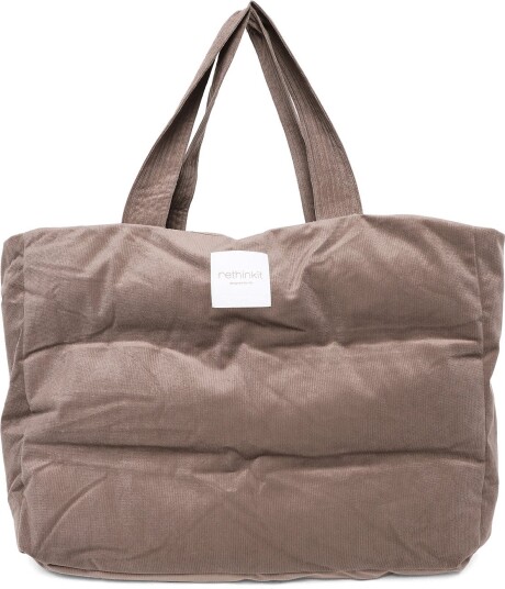 Rethinkit Studios Shopper Tote Bag Cord   DARK ROCK   One Size