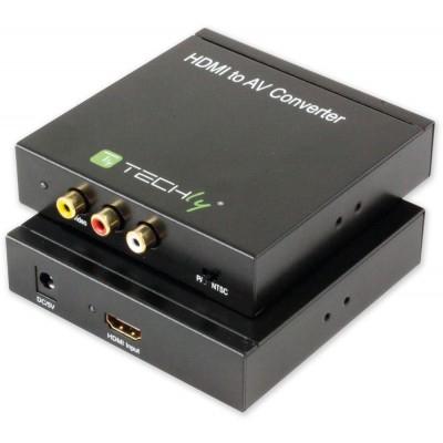 TECHLY AV auf HDMI Konverter, 3XRCA