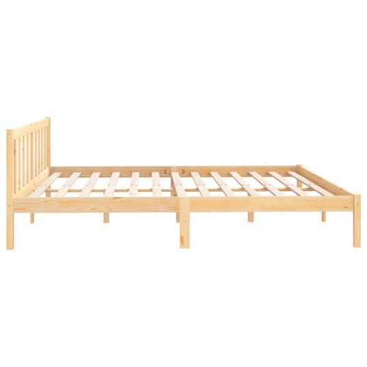 vidaXL Sengeramme heltre furu 200x200 cm