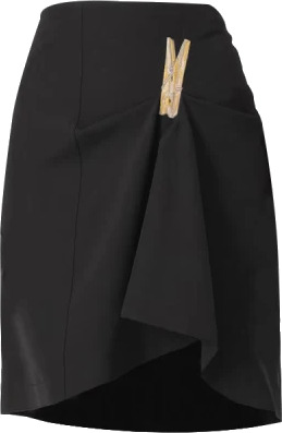 Moschino Dame Skjørt Svart S, Moschino Dame Skjørt Svart S,