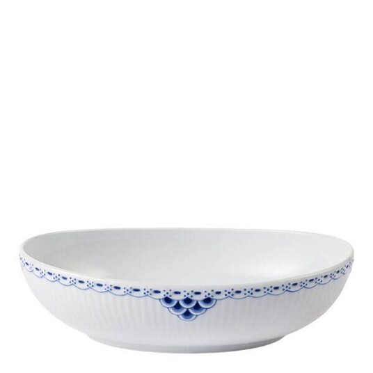 Royal Copenhagen Princess oval skål 75 cl blå/hvit Royal Copenhagen Princess oval skål 75 cl blå/hvit