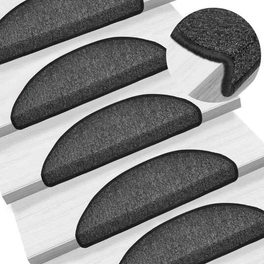  Trappematter 20 stk antrasitt 56x17x3 cm 8721288459008