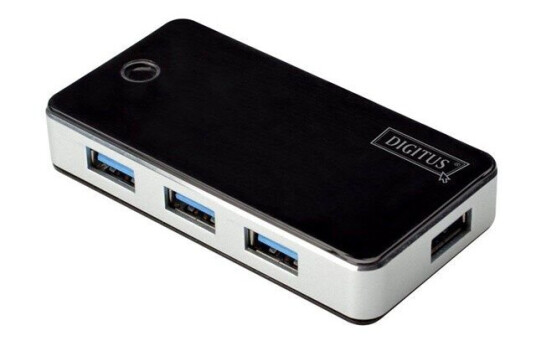 DIGITUS DA-70231 - hub - 4 ports USB-hub - 4 porter - Svart DIGITUS DA-70231 - hub - 4 ports USB-hub - 4 porter - Svart