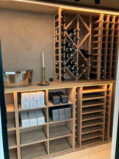Winerex FAUSTA 65 flasker uttrekkshyller Eik Winerex FAUSTA 65 flasker uttrekkshyller Eik