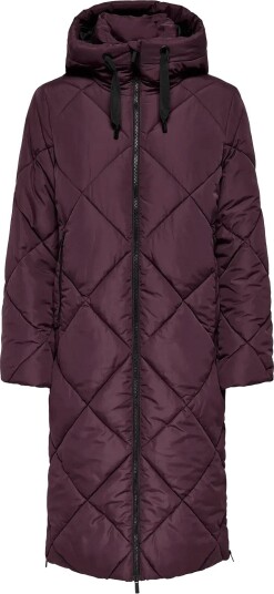ONLY Onlmaggi Long Hood Puffer Cc Otw FUDGE L