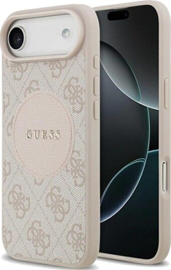 GUESS 4G Circle Classic Logo MagSafe case for iPhone Air - pink