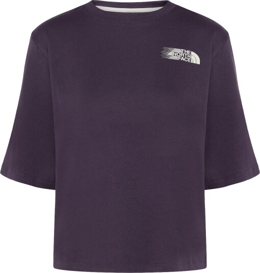 The North Face W Retro Trail Boxy Ss Tee Graphic Purple M