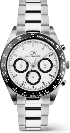 Silver 42mm Watch Iconic Tachymeter 3 link | DW