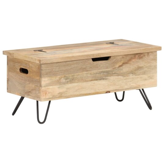 vidaXL Kiste 90x40x45 cm heltre mango vidaXL Kiste 90x40x45 cm heltre mango