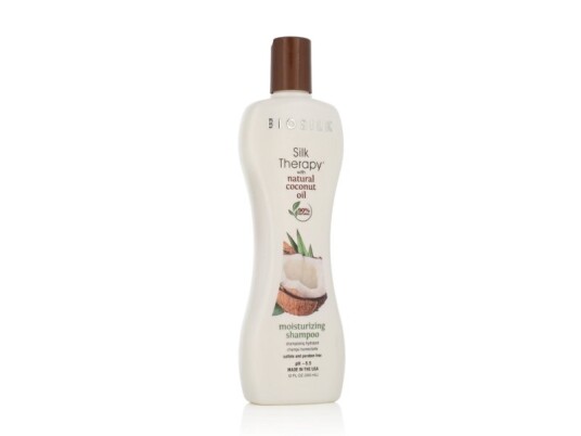 Biosilk Silk Therapy Økologisk Kokosnøttolje Fuktighetsgivende Sjampo 355 Ml