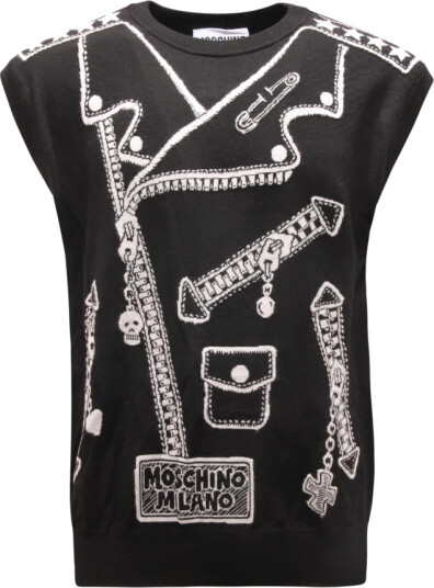 Moschino Herre Strikkevarer Svart S, Moschino Herre Strikkevarer Svart S,