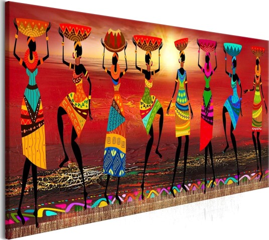 Bilde African Women Dancing 150x50 Artgeist sp. z o. o.