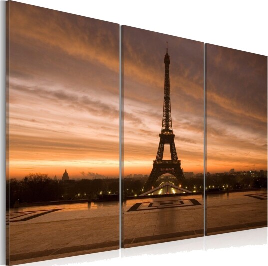 Bilde Eiffel Tower At Dusk 120x80 Artgeist sp. z o. o.