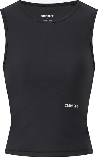 STRONGER Signature Slim Tank Top Black XS
