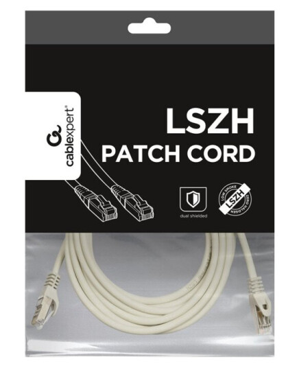 Cablexpert Koblingskabel Rj-45 Hann Til Rj-45 Hann 5 M Sftp Cat 6A Halogenfri Formstøpt Uten Hindringer Hvit