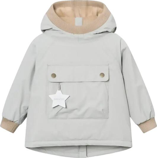 MINI A TURE Matbabywen Fleece Lined Winter Anorak. Grs Grey 74 MINI A TURE Matbabywen Fleece Lined Winter Anorak. Grs Grey 74