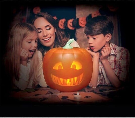 Halloween Animert Gresskar med HD-Projektor og Høyttaler