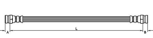 Bremseslange METZGER 4118576