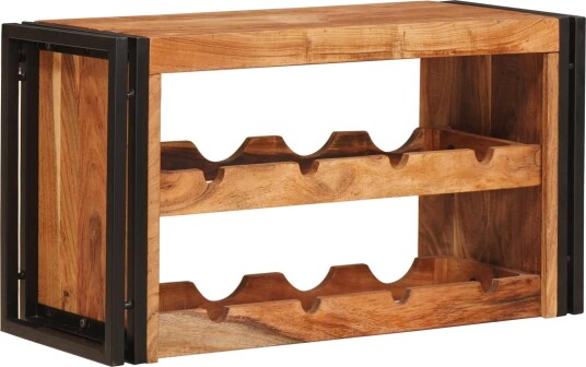 vidaXL Vinhylle Brun 100 x 45 x 33 cm Solid akasietre